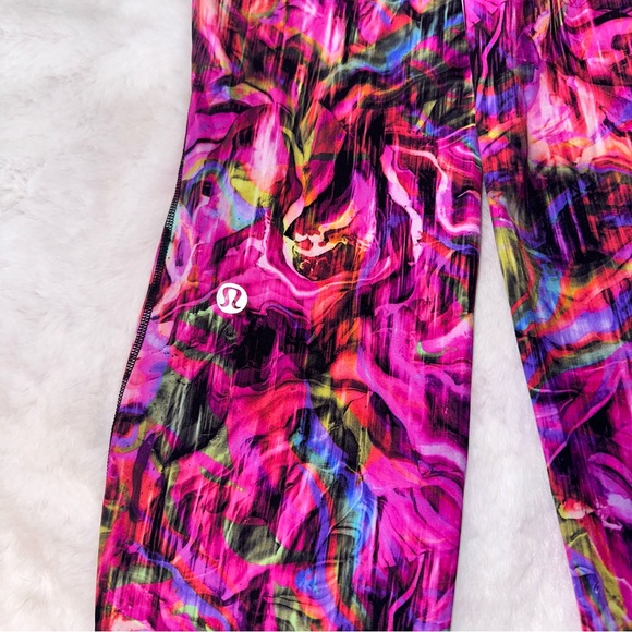 Lululemon Base Pace Hyper Flow Pink Leggings sz 8 - Picture 10 of 11